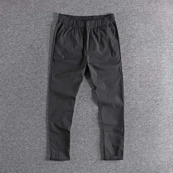 

2020 Spring and summer trend light, thin and fast drying youth pants elastic Slim small straight tube men's casual pants 039