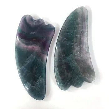 

Natural fluorite Guasha Board Scraching Facial Eyes Scraping Gua Sha SPA Massage Tool Health Care Beauty Plate Massage XY