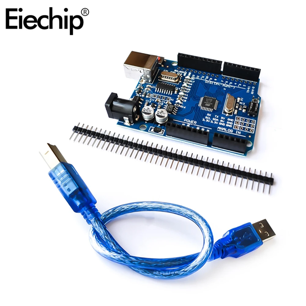 2 комплекта для Arduino UNO R3 MEGA328P CH340G совместим с USB кабелем Φ электронная макетная