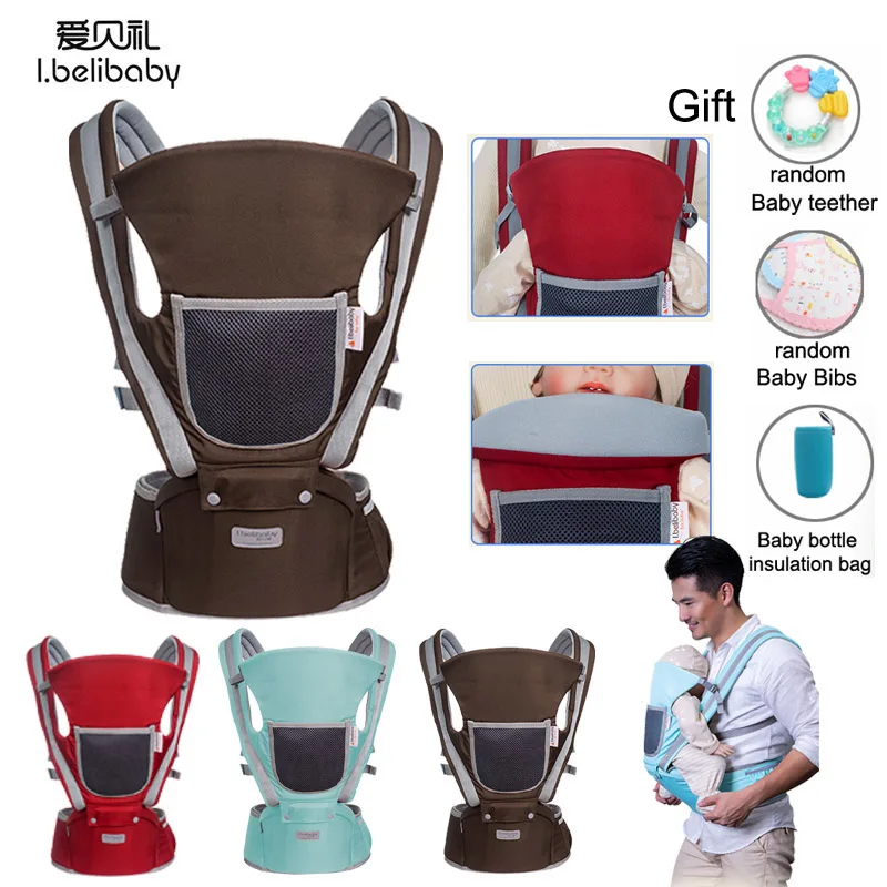 

ibelibaby Baby Cariier Breathable Wrap Baby Carrier Pouch Wrap Cotton Newborn Sling Ergonomic Baby Carriers Backpacks