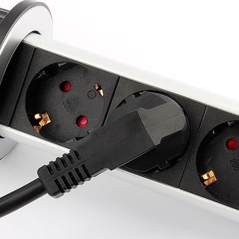 

220V 3 Socket Retractable Wall Power Socket Universal Wall Outlet EU Plug Electric Wall Charger Outlet Socket prise electrique