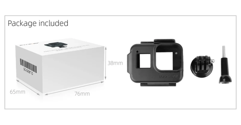 Plastic Case For GoPro Hero 8 Black Anti-fall Screen Protector Protective Lens Film Housing Cover For Go Pro 8 Accessories