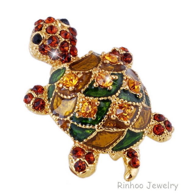 Trendy Animal Big Rooster Brooch for Women Frog Tortoise Snails Rhinestone Brooch Jewelry Coat Accessories Hot Sale Gift