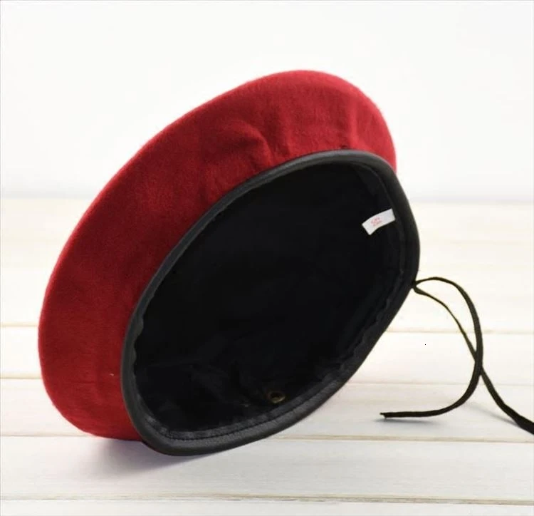 Béret Laine Style Vintage Unisexe – Ajustable – Noir/multico – Décontracté/fête