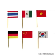 5000 шт. зубочистки с флажками торт топпера, страна шпажки с флагами Шпажки для торта страны зубочистки с флажками Шпажки для фруктов