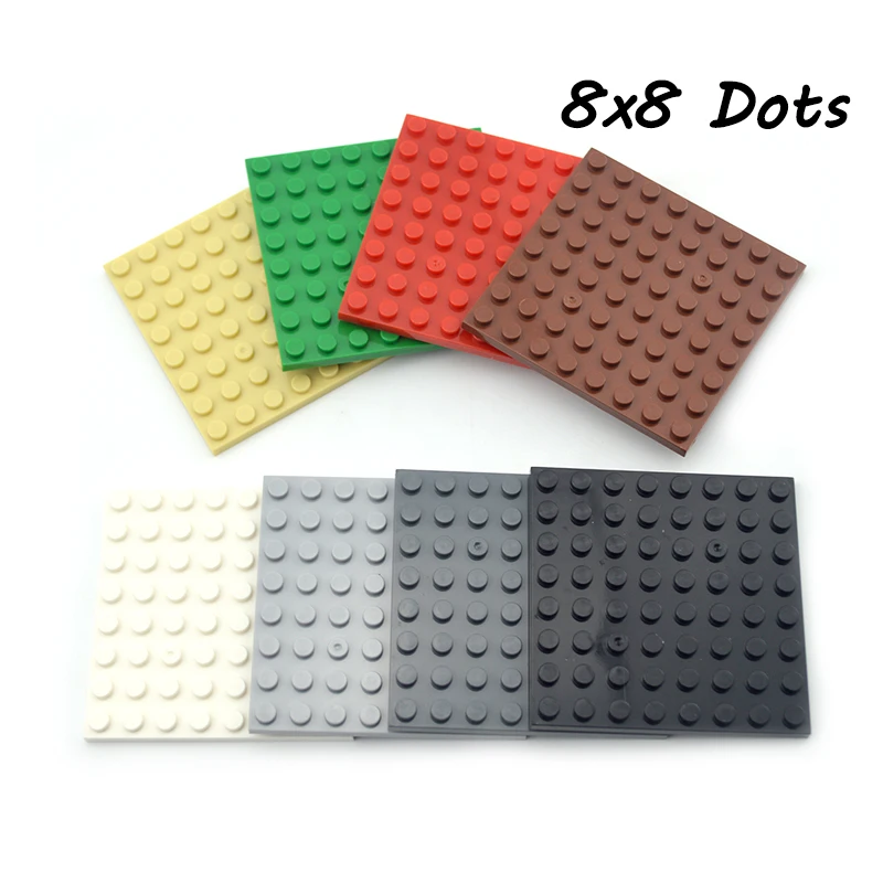 DIY 빌딩 블록 얇은 피규어 벽돌 8x8 도트 교육 크리에이티브 크기 8*8 완구..
