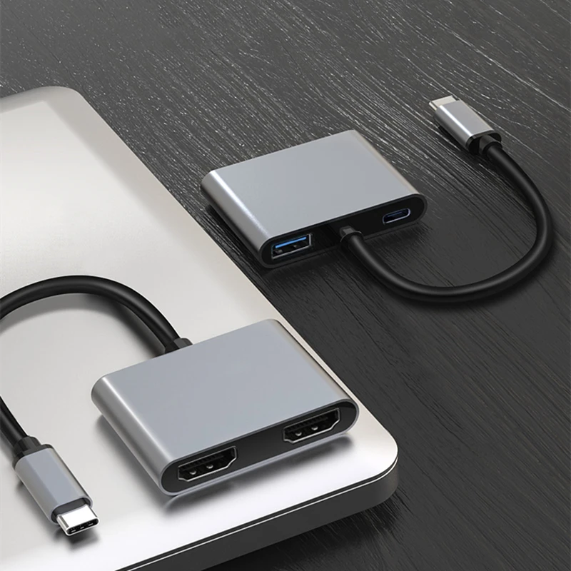 Generic Usb Type C Lap Docking Station Dual Hdmi Dual Screen Display