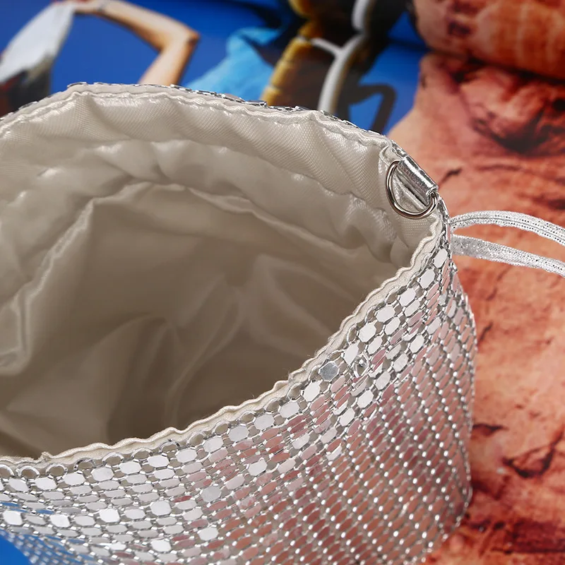 Rightake Fashion Handmade Sequin Women Bag Wedding Party Cocktail Handbags Purses Bridal Lady Small Day Clutches Handbags