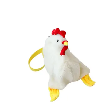 

Plush Crossbody Purse Cute Cartoon Chicken Shoulder Bag Party Work Travel Satchel for Women Girls