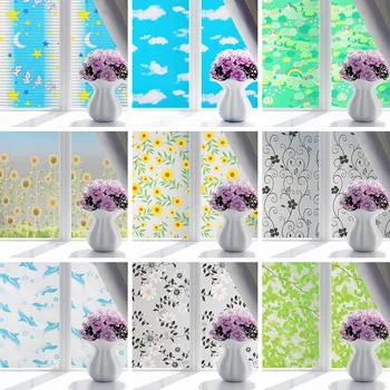 

80cmx200cm Variety Of Frosted Glass Film Balcony Bathroom Kitchen Living Room Bedroom Sliding Door Sunscreen Opaque Window Film