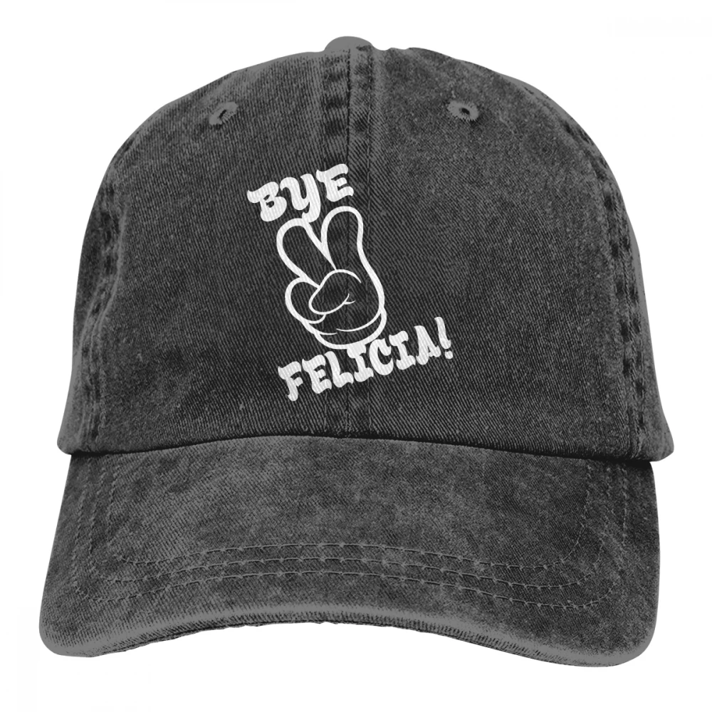 Bye Felicia Casquette, Черная мужская и женская джинсовая бейсболка, регулируемая бейсболка для гольфа