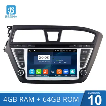 

Besina Android 10.0 Car DVD player For HYUNDAI i20 2015-2018 GPS Navigation 2 Din Car Radio Multimedia WIFI Stereo 4G+64G audio