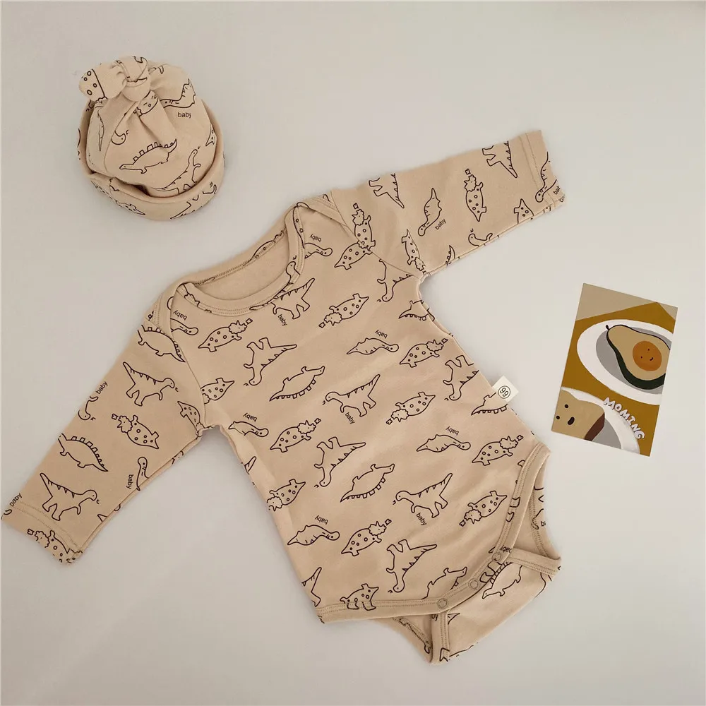 Детский Весенний костюм; комплект из 2 предметов с рисунком для малышей - Цвет: see chart