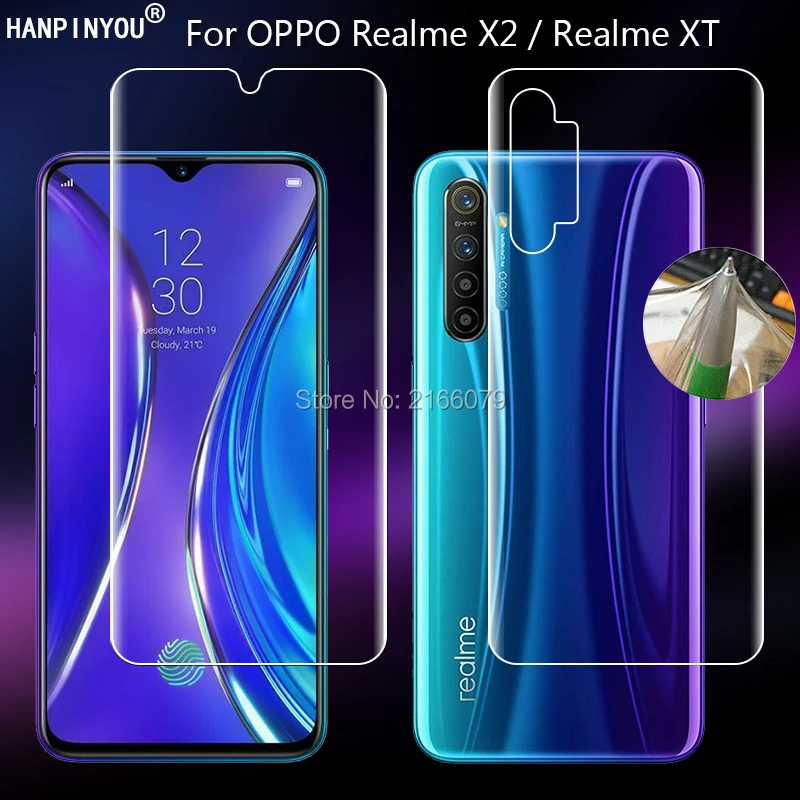 For Oppo Realme X2 XT 730G K5 6.4&quot Clear TPU / Matte Anti-Fingerprints Hydrogel Full Cover Soft Screen Protector Film | Мобильные