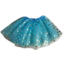 Танцевальный Костюм для маленьких девочек; юбка; вечерние балетные фатиновые юбки-пачки принцессы с золотыми точками