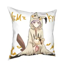 

New animation style men's printed pillow case animation men's Linen pillow case home decoration pillow case