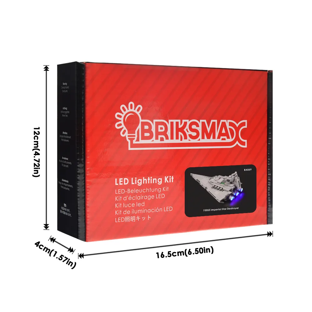 Briksmax Light Set Светильник BriksMax для строительных блоков серии "Звездные войны", совместимых с 75055(модель не входит в комплект - Цвет: Briksmax Light Set