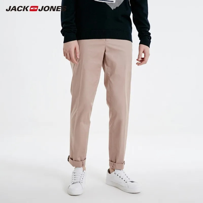 JackJones Men's Stretch Cotton Solid Pants Business Casual Menswear Basic 219114547 JackJones Men's Stretch Cotton Solid Pants Business Casual Menswear Basic 219114547