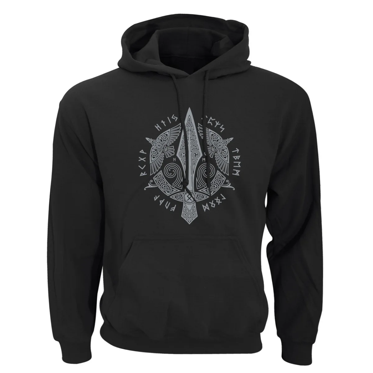 grey vikings hoodie