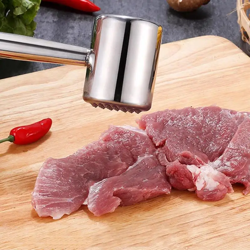 Металлический Мясорубка из нержавеющей стали тендеризатор для стейка молоток