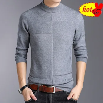 

Knit Tops Mens Sweater Pullover Basic O Neck Thick for Autumn Winter Solid Color Fashion Casual