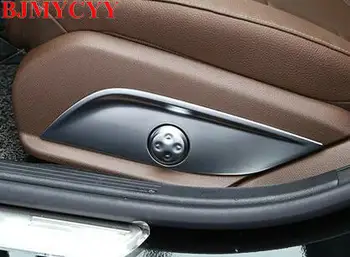

BJMYCYY Car Accessories ABS Chrome Seat Adjust Switch Button Cover Panel Trim For mercedes benz GLC/CLS/E/C Class W205 W212 W213