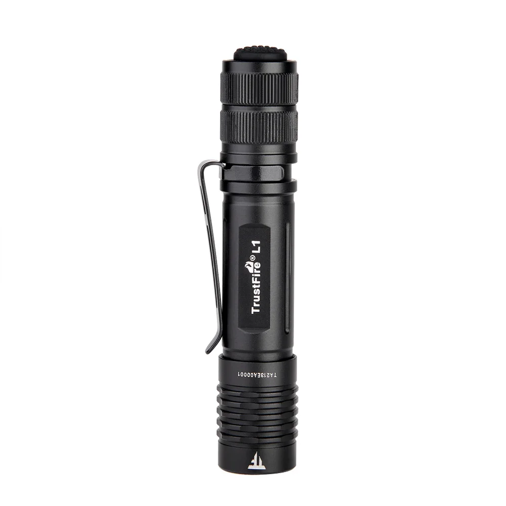 TrustFire L1 Mini Led AAA Flashlight 385 Lumens Small Flash Light Support AAA/10440 Rechargeable Battery Tactical EDC