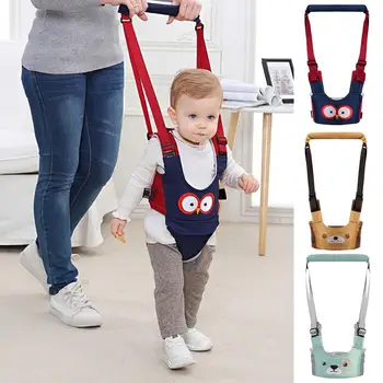 

Cartoon Animal Handheld Baby Walking Helper Walker Toddler Leash Safety Belt Featuring three different animal patterns