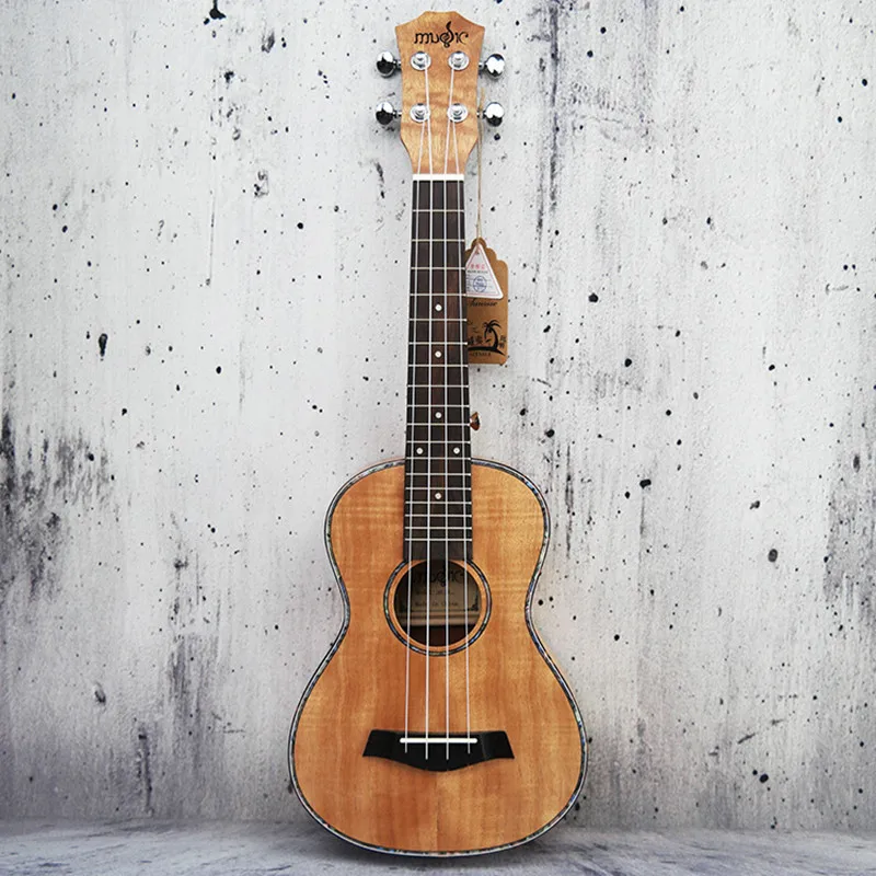 

23 Inch Ukulele Tiger Stripes Okoume Hawaiian Guitar Rosewood Fretboard 4 Strings Concert Ukelele