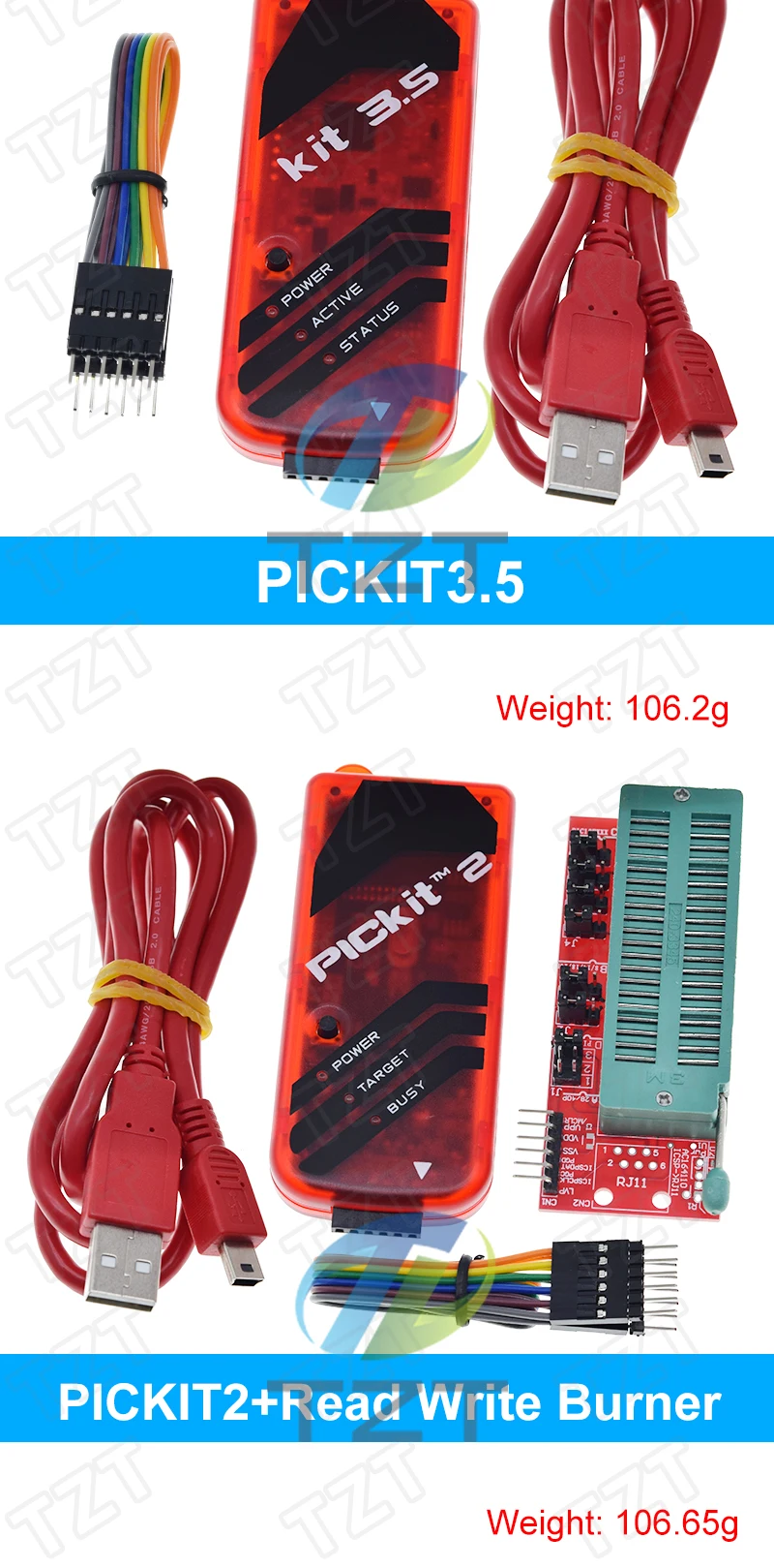 PICKit2 PICKIT3 PICKit3.5 Programmierer + PIC ICD2 PICKit 2 PICKIT 3 PICKIT 3.5 Programmieradapter Universal Programmierersitz – Detail 17