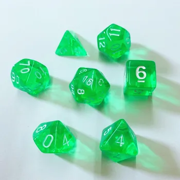 

1 Set Polyhedral Dice Colorful Transparent Poly Dice Board Game Set of 7 Sided Die D4 D6 D8 D10 D12 D20 N06 Games Dice Set
