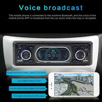 

SWM 8809 1 Din Car FM Radio Dual USB Charging Runway Display Car MP3 Card U Disk AUX Radio Bluetooth High Quality Music Player