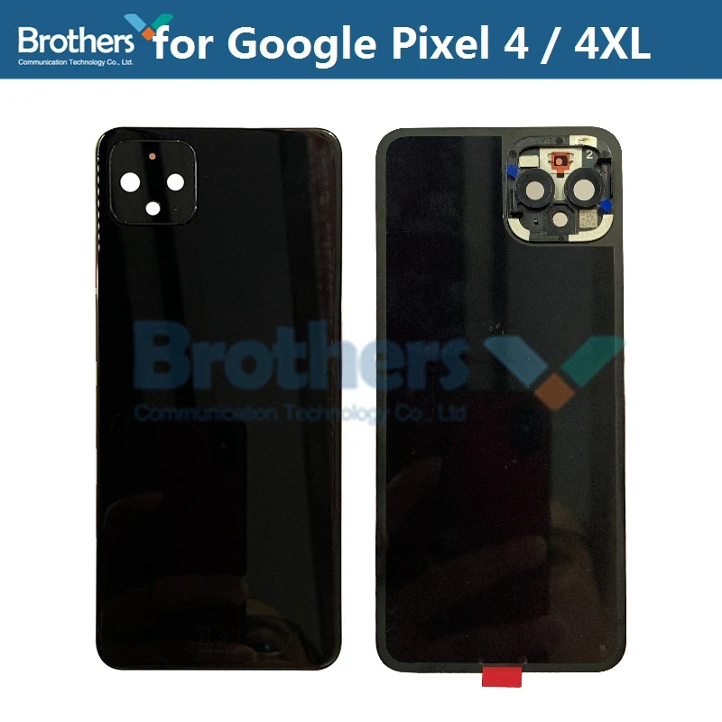 Корпус батареи для Google Pixel 4 4XL, задняя крышка, чехол для Pixel4 с объективом камеры, стекло, клей, дверь, задний корпус, запчасти для телефонов