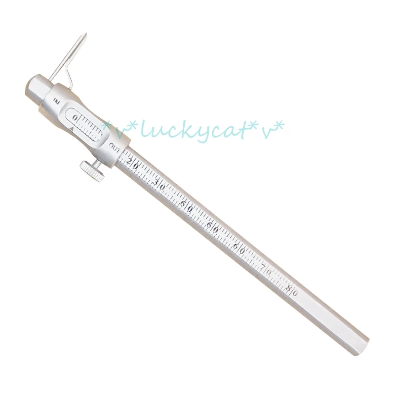 

1pcs new Dental Implant Measuring Calipers Bone Ridge Thickness With Positioning Pen Vernier Caliper Ruler Dental tools