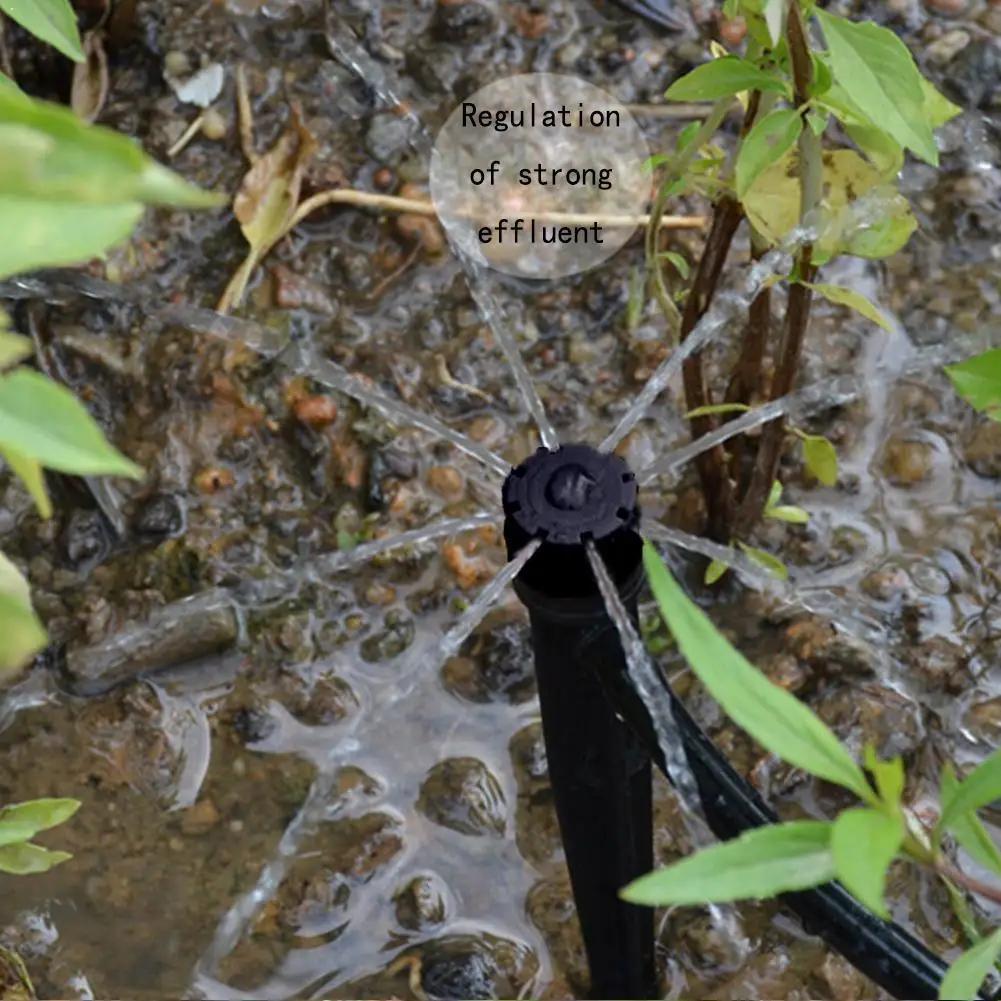 

Adjustable Garden Irrigation Misting Micro Flow Dripper Head Drip Sprinklers L1O4