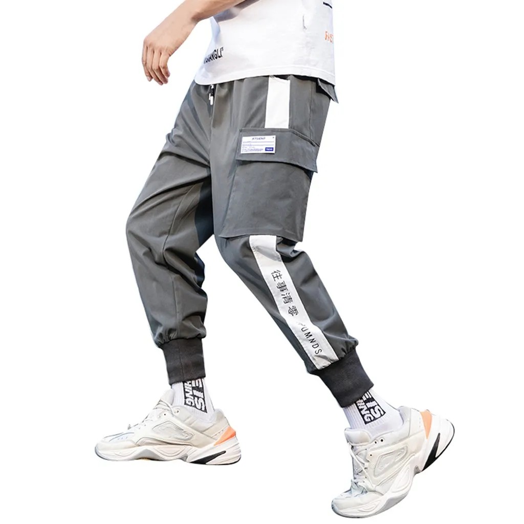 Брюки мужские уличные спортивные штаны летние новые стильные модные комбинезоны повседневные однотонные удобные брюки pantalones hombre Z4