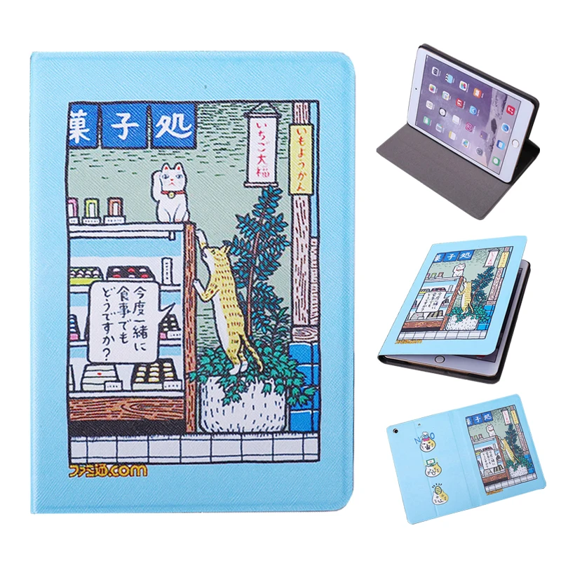 

Cartoon Case for funda iPad air 2 ipad case 2018 9.7 Slim tablet Cover for iPad 2 cover kids mini 123 mini 4 mini 5 coque