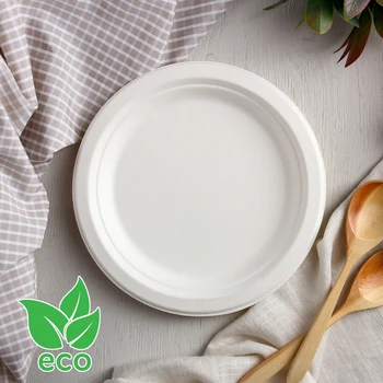 

Sugarcane plate 17.2 cm ECO, round, 50 / pack