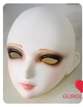 شراء (GL016) الراتنج Kigurumi BJD قناع تأثيري انمي ياباني دور لوليتا نابض بالحياة قناع حقيقي Crossdress الجنس الحب دمية بدون عيون
