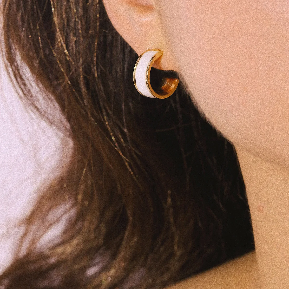 

KingDeng Earrings Fashion Jewelry Stud Earring Punk Party Hip Hop Gold Cute Personalized Rock Women Zinc Alloy Small Accesorios