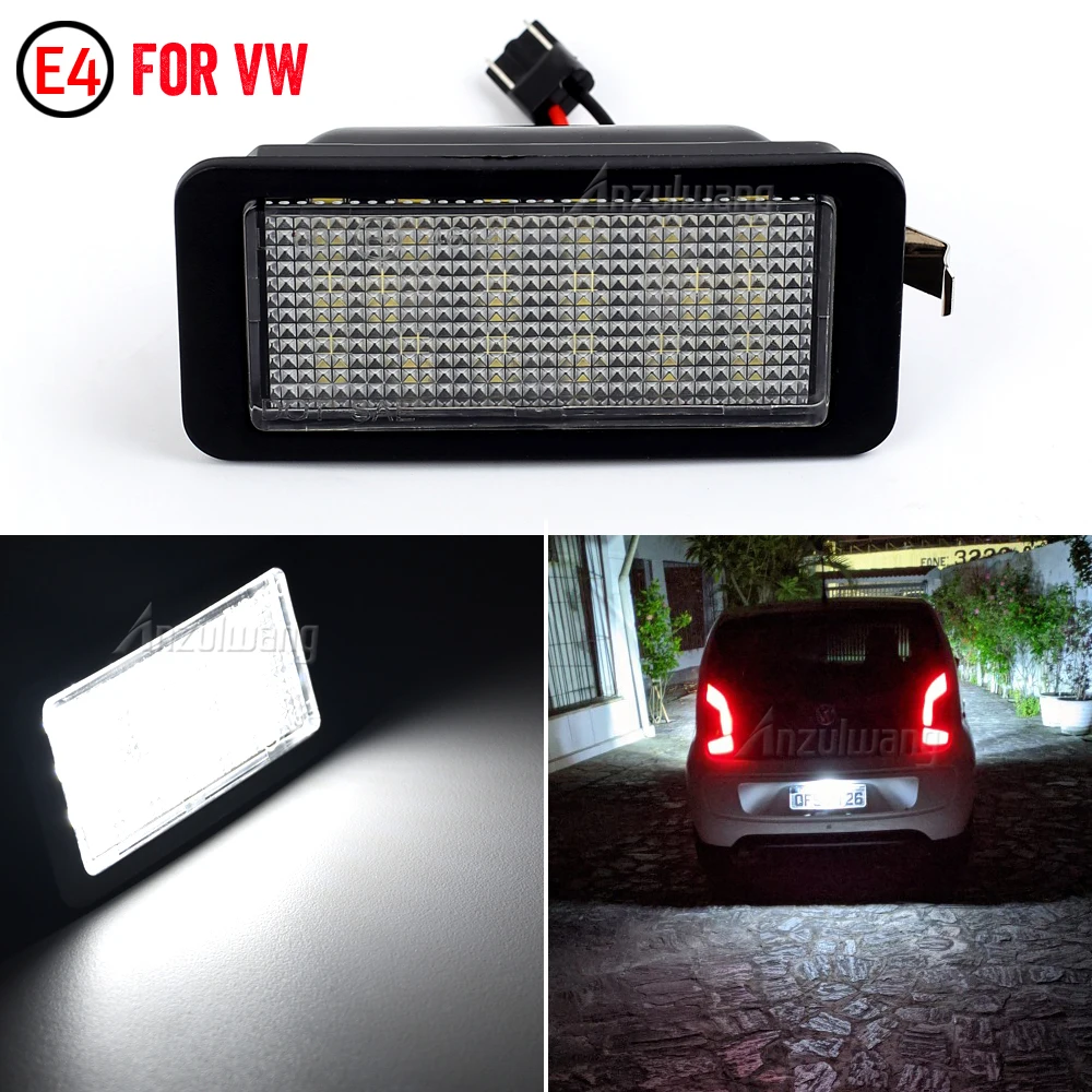 1 Pezzo Per Vw Up!/E-Up! Skoda Citigo/E-Citigo Seat Mii/E-Mii Ibiza 6J 3 Porte 2008-2012 Led Luce Targa Lampada