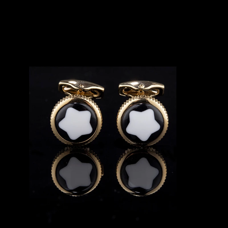 Men's Crystal Cufflinks For Wedding Brand round crystal cufflinks