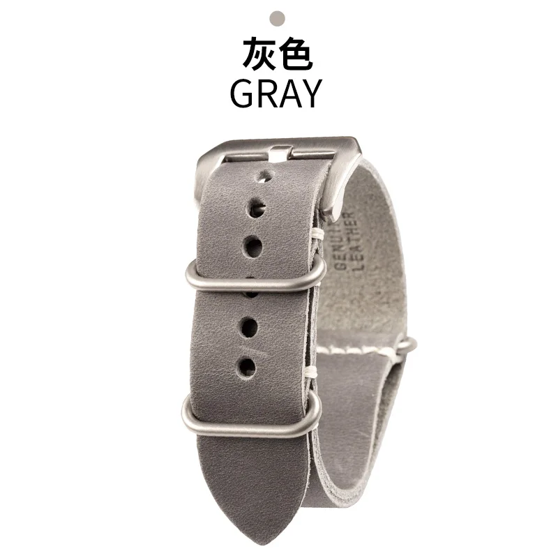 Сменный ремешок для часов crazy horse кожа nato 20/mm22 мм/24 мм/26 мм высококлассный черный коричневый зеленый серый мужской ремешок+ инструмент для отправки