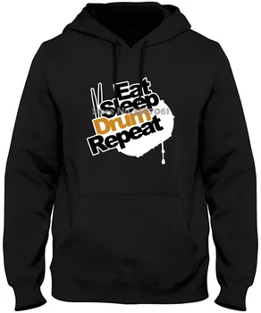 

Eat Sleep Drum DrummersA14 Simple O-neck Summer winter Personality Fashion Loose Hoodies & Sweatshirts