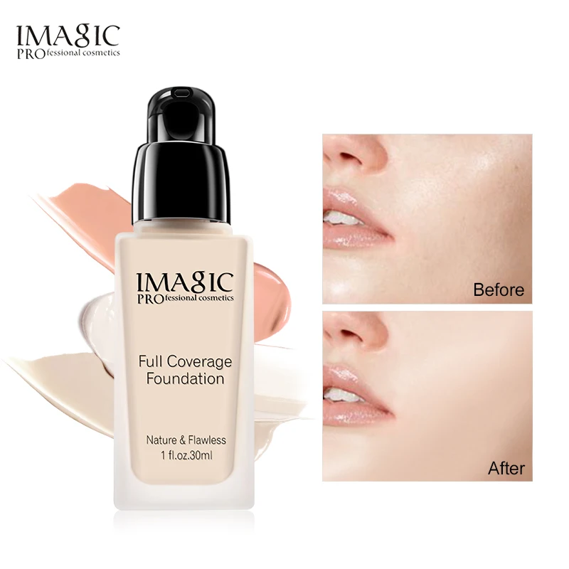 

IMAGIC Liquid Foundation Liquid Makeup Concealer Full Coverage Oil control Lasting Facial Makeup Foundation Cream