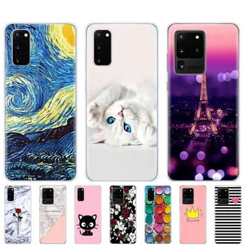 

coque case For Samsung Galaxy S20 cover Silicon TPU bumper For Samsung S20 PLUS copas For Samsung S20 Ultra Protective shells
