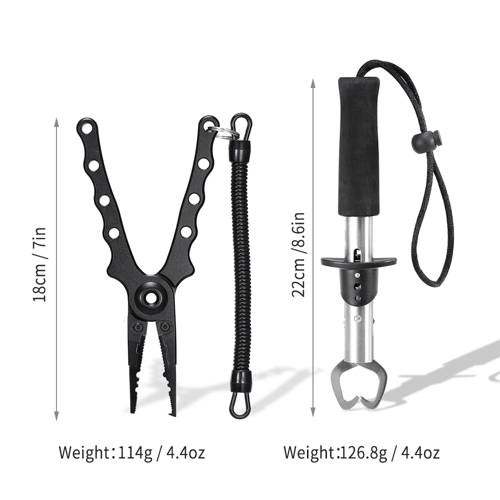 

Portable Aluminum Fishing Gripper Hook Remover Fishing Lips Plier Fishing Tools Set Fishing Tackle