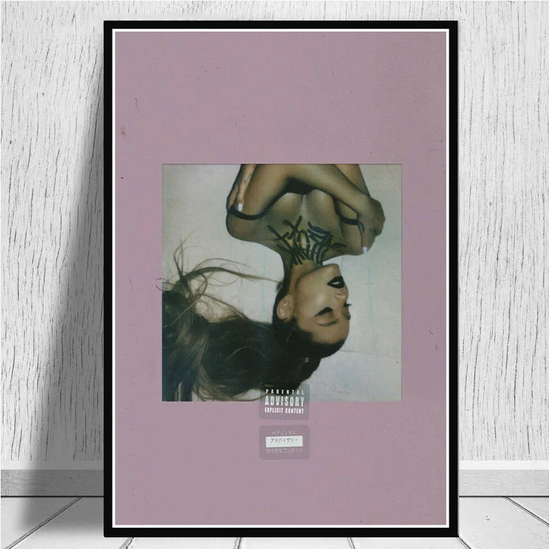 Ariana Grande Thank U Next альбом поп-плакат музыкальной звезды печать на холсте настенная живопись картины для гостиной домашний декор