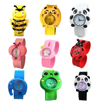 

Children Cartoon Watches Cute Butterfly/Bee/Elephant/Frog Kids Wrist Watch Indicating Quartz Electronic Wristwatch Girls Boys Bi
