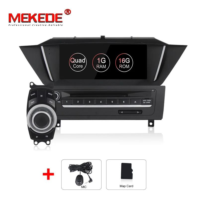 MEKEDE UI Android система автомобильный DVD мультимедийный плеер для BMW X1 E84 2009-2013 с wifi радио BT gps навигация четырехъядерный - Цвет: 16G